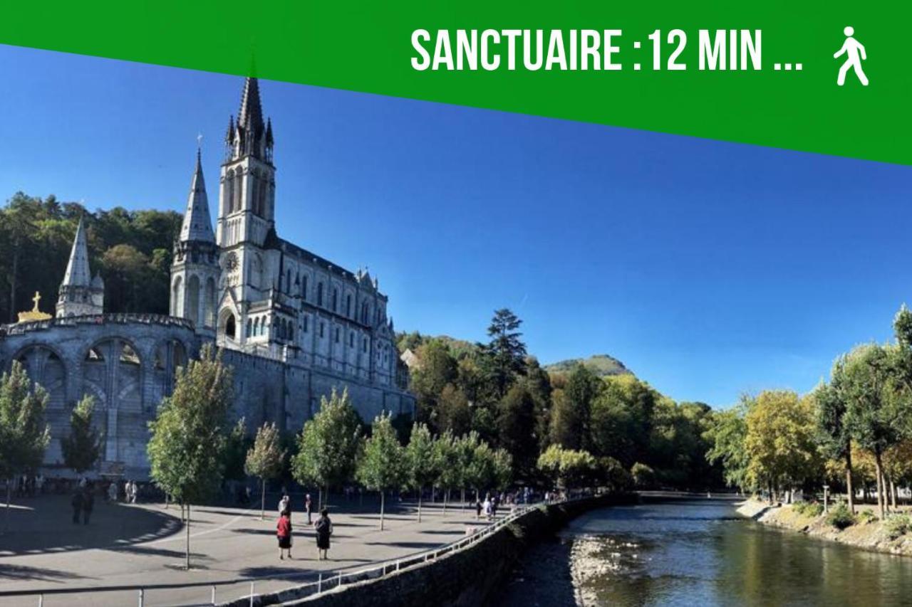 Apartamento LOC TROTTEUR LE FLEUR DES CHAMPS F2 cosy, gare SNCF de Lourdes Exterior foto